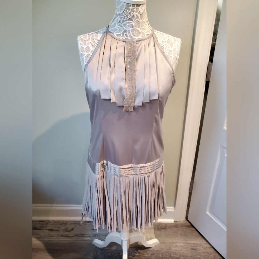 Fun Silver Fringe Dress